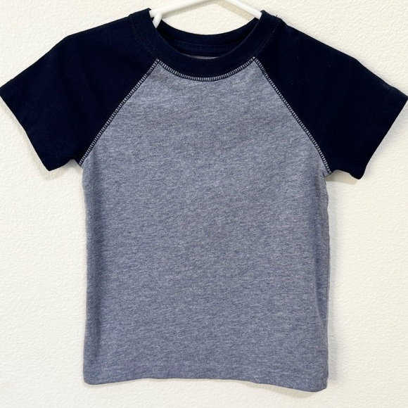 CAT & JACK · TODDLER BOYS' NAVY BLUE JERSEY KNIT SHORT SLEEVE T-SHIRT - SIZE 3T - Picture 3 of 6